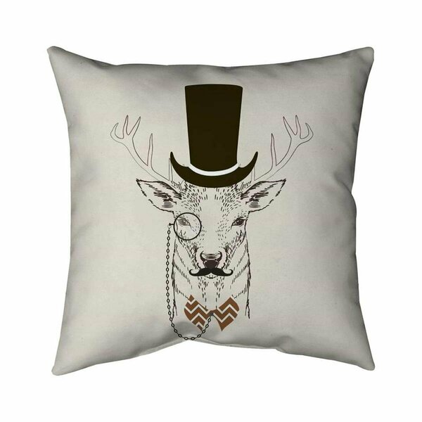 Begin Home Decor 20 x 20 in. Aristocrat Roe Deer-Double Sided Print Indoor Pillow 5541-2020-AN58